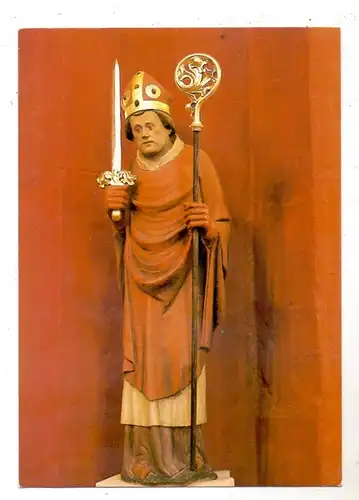 5524 KYLLBURG - ST. THOMAS, Zisterzienserinnenabtei, Erzbischof von Canterbury, Steinfigur