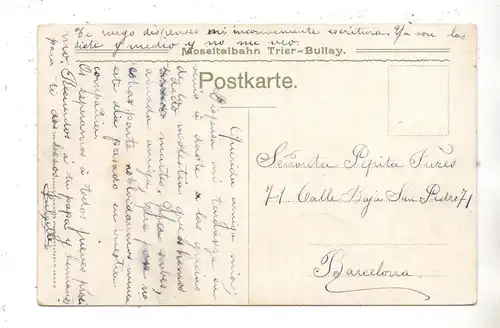 5550 BERNKASTEL - KUES, Burg Landshut, Moseltalbahn, 1907