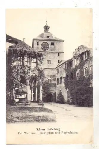 6900 HEIDELBERG, Schloss, Der Wartturm, Ludwigsbau und Ruprechtsbau