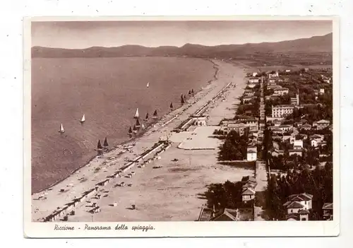 I 47838 RIMINI, Panorama della spiaggia, 1947