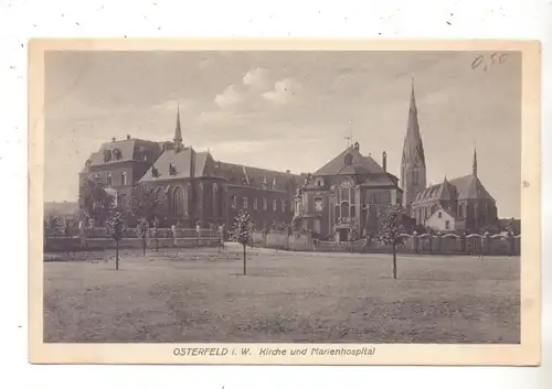 4200 OBERHAUSEN - OSTERFELD, Kirche und Marienhospital, 1923