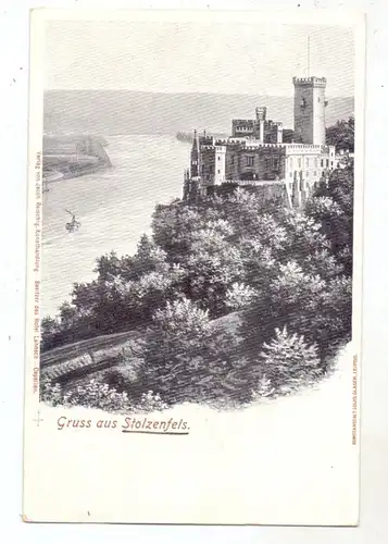 5400 KOBLENZ - STOLZENFELS, Schloss Stolzenfels, ca. 1905, ungeteilte Rückseite