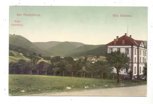 F 67100 BAD NIEDERBRONN / NIEDERBRONN-LES-BAIN, Villa Bellevue, Ruine Wasenburg