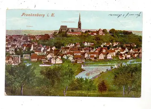 3558 FRANKENBERG, Ortsansicht, 1909