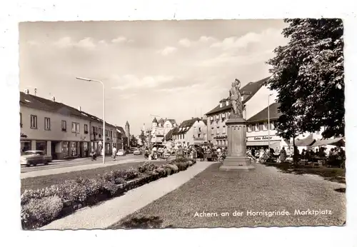 7590 ACHERN, Marktplatz, Denkmal, Wochenmarkt