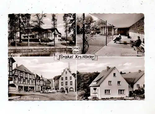 3492 BRAKEL, Pension Tilly, Markt, Kaiserbrunnen, Kurhotel, 1965, belg. Militärpost
