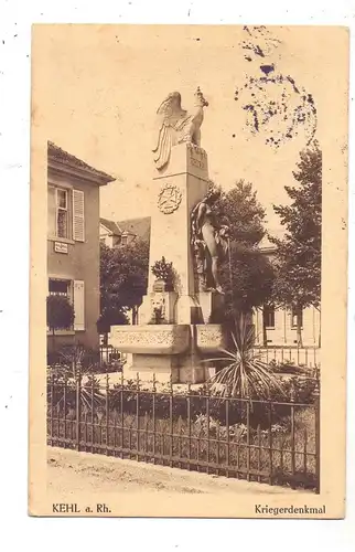 7640 KEHL, Kriegerdenkmal, 1913