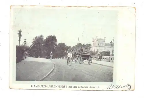 2000 HAMBURG - UHLENHORST, Bei der Schönen Aussicht, 1905, Oberrand leicht berieben