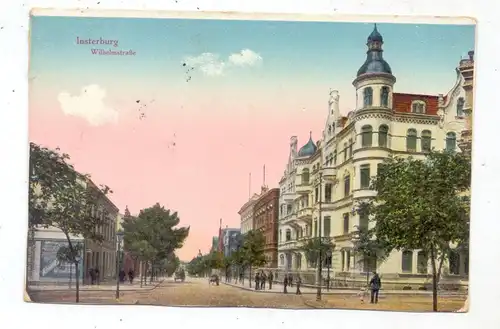 OSTPREUSSEN - INSTERBURG / TSCHERNJACHOWSK, Wilhelmstrasse, Bahnpost Dirschau - Eydtkuhnen, 1916