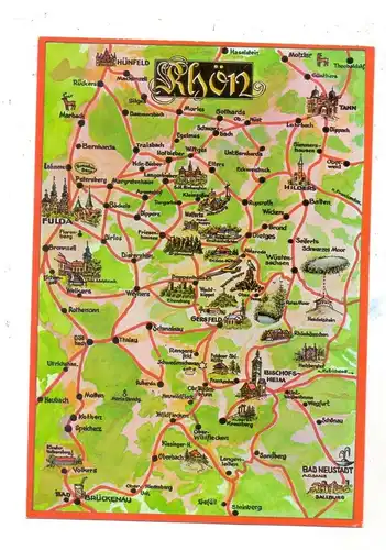 LANDKARTEN / MAPS - RHÖN