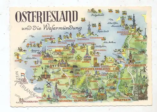 LANDKARTEN / MAPS - OSTFRIESLAND
