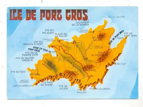 LANDKARTEN / MAPS - ILE DE PORT GROS