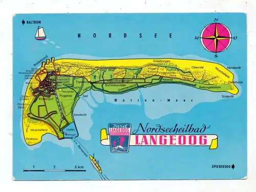 LANDKARTEN / MAPS - LANGEOOG