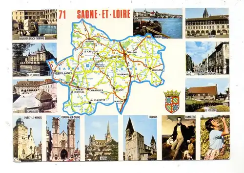 LANDKARTEN / MAPS - F 71 SAONE-ET-LOIRE
