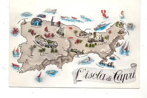 LANDKARTEN / MAPS - ISOLA DI CAPRI