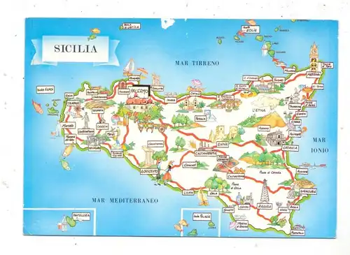 LANDKARTEN / MAPS - SICILIA