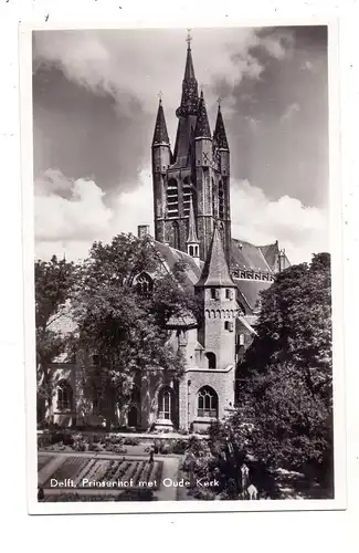 DELFT, Prinsenhof met Oude Kerk