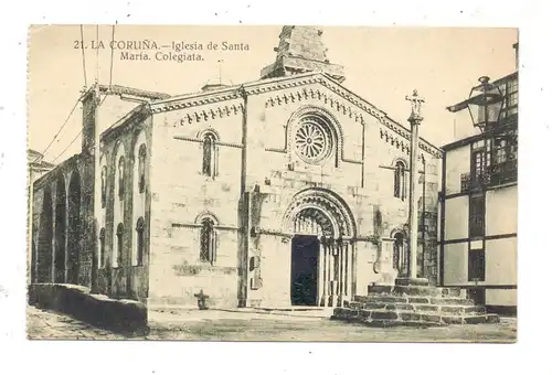 E 15000 A CORUNA, Iglesia de Santa Maria, Colegiata