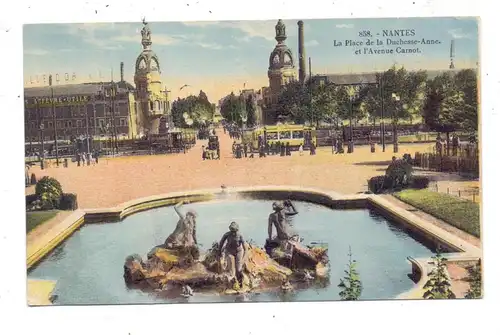 F 44000 NANTES, La Place de la Duchesse-Anne et l'Avenue Carnot, 1932