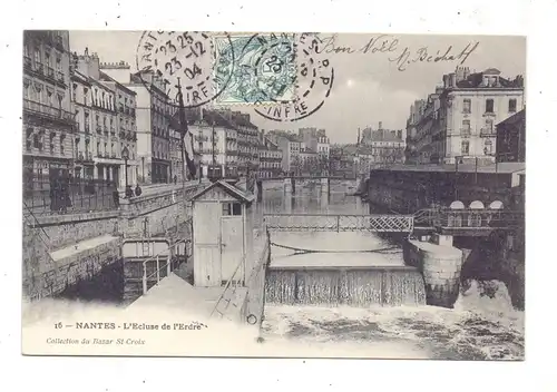 F 44000 NANTES, L'Ecluse de l'Erdre, 1904