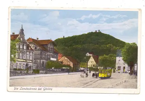 0-8900 GÖRLITZ, Landeskrone, Strassenbahn, Tram, 1942