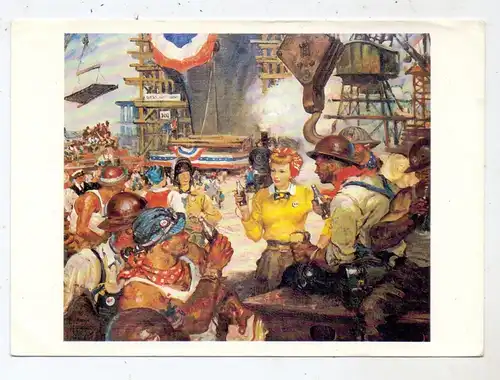 WERBUNG / ADVERTISING / PUBLICITE - COCA - COLA, Painting Benton Clark, "Keeping up the Good Work"