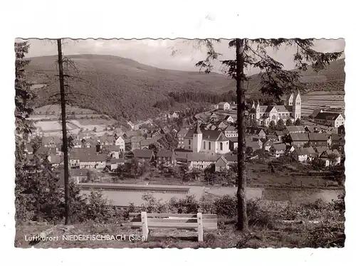 5242 KIRCHEN - NIEDERFISCHBACH, Ortsansicht 1963