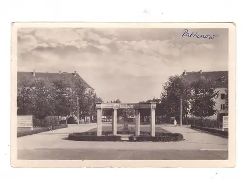 0-1830 RATHENOW, Ducker-Denkmal, 1956