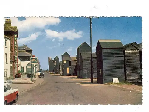 UK - ENGLAND - EAST SUSSEX - HASTINGS, The Net Huts Old Town, 1966
