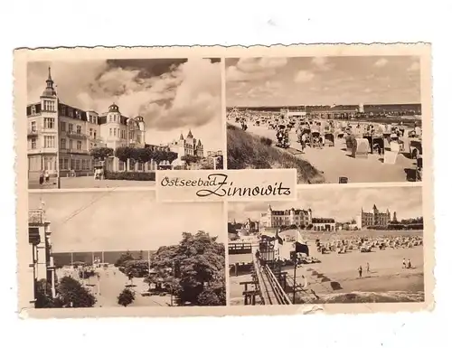 0-2238 ZINNOWITZ / Usedom, Mehrbild-AK, 1957