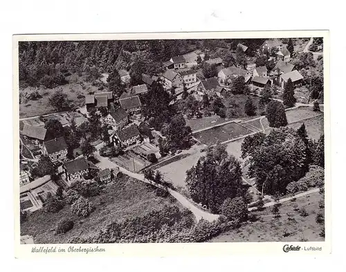 5250 ENGELSKIRCHEN - RÜNDEROTH - WALLEFELD, Gasthof / Pension Häner, Luftaufnahme 1965