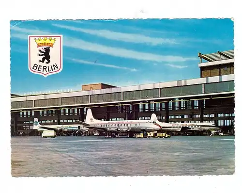 FLUGHAFEN / Airport, BERLIN - TEMPELHOF, PAN AM, British United, British European, 1965