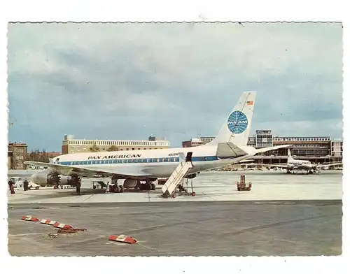 FLUGHAFEN / Airport, HAMBURG - FUHLSBÜTTEL, PAN AMERICAN, 1962
