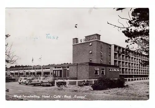 FRIESLAND - WEST - TERSCHELLING, Hotel EUROPA, Oldtimer AUTO-UNION, VW-Käfer, FIAT