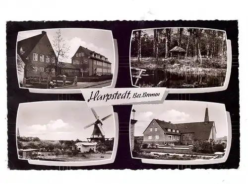 2933 HARPSTEDT, Kirche, Mühle, Dorfteich, Schule, 1964