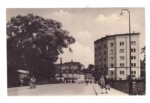 0-9610 GLAUCHAU, Blick zum Leipziger Platz, 1964