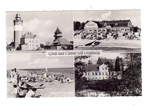 2433 GRÖMITZ - CISMAR, Leuchtturm Dahmeshöved, Jugendherberge Cismar, Lenste Strand, Strandhalle Grömitz