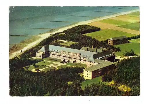 2270 UTERSUM / Föhr, Sanatorium, Luftaufnahme, Landpoststempel, 1963
