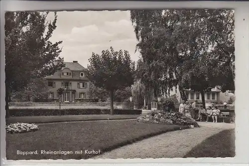 5407 BOPPARD, Rheinanlagen mit Kurhof, 1966