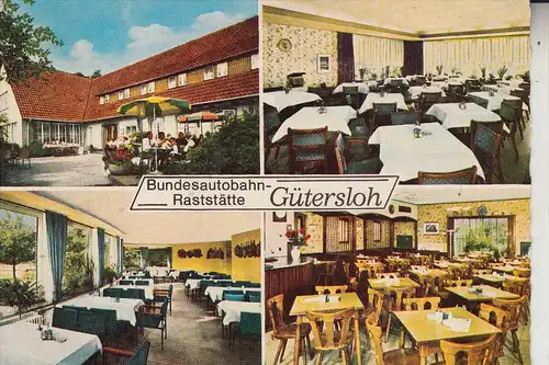 4830 GÜTERSLOH, BAB Autobahn-Raststätte, 1966