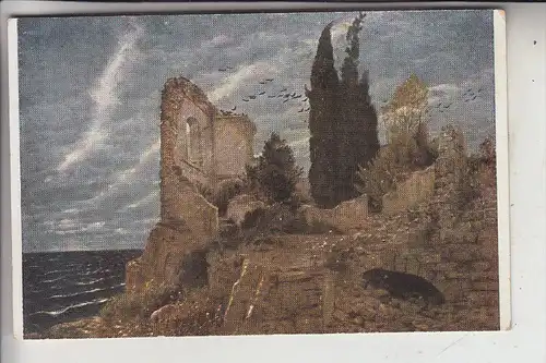 KÜNSTLER - ARTIST - ARNOLD BÖCKLIN, Ruine am Meer