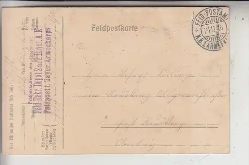 F 80200 PERONNE, Bay. Feldküche, 1.Weltkrieg, Deutsche Feldpost, 1916