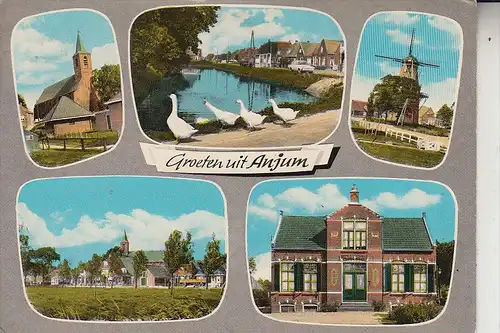 NL - FRIESLAND - DONGERADEEL - ANJUM, multi view, molen