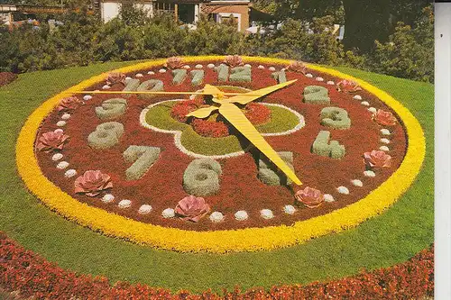 BLUMENUHR / Flower Clock / Horloge Fleurie / Bloem Klok / Reloj de Flores / Fiore Orologio - GENEVE / CH