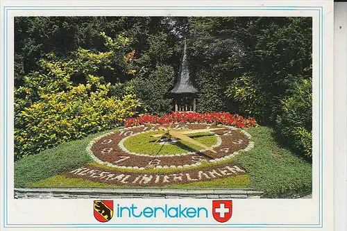 BLUMENUHR / Flower Clock / Horloge Fleurie / Bloem Klok / Reloj de Flores / Fiore Orologio - INTERLAKEN / CH