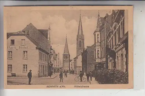 4000 DÜSSELDORF - BENRATH, Mittelstrasse, 1920