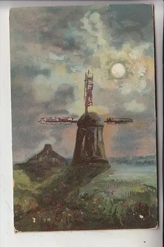 MÜHLE - WINDMÜHLE / Molen / Mill / Moulin - Artist/Künstler-AK, 1905