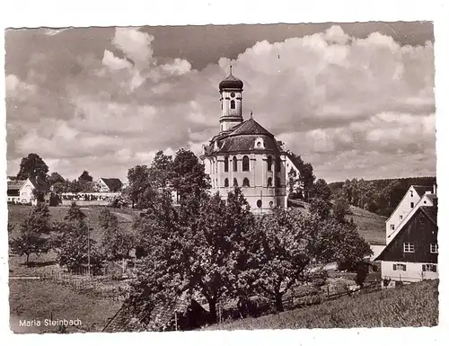 8945 LEGAU - MARIA STEINBACH, Pfarrkirche, Landpoststempel  "14b Ausnang über Leutkirch", 1960