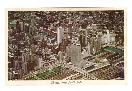 USA - ILLINOIS - CHICAGO, near North Side, air view, 1965