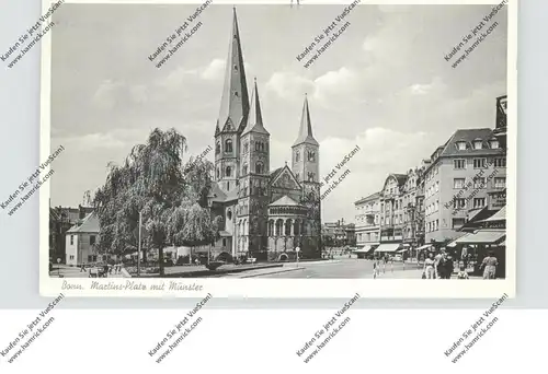 5300 BONN, Martins-Platz, Münster, 1956